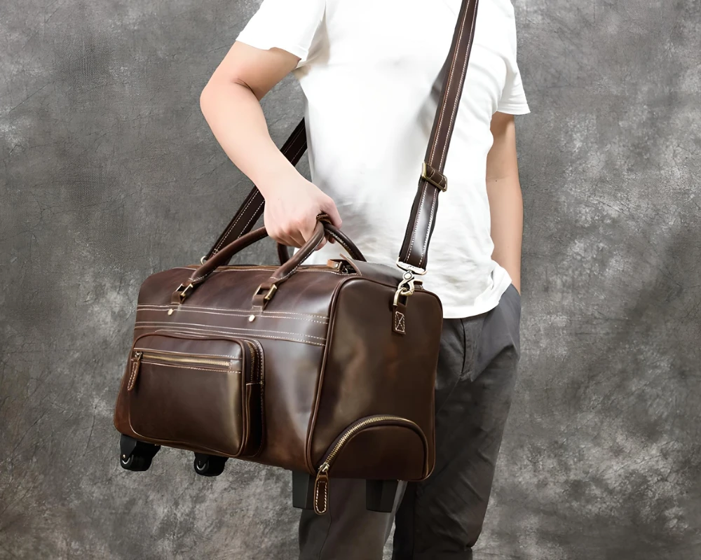 best leather carry on bag